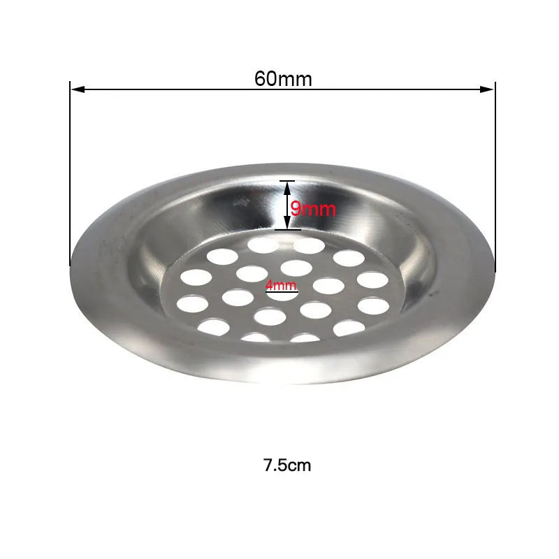 1/2PCS Stainless Steel Clean And Clog-free Sink Highly Recommended High-quality Shower Hair Catcher For Bathroom Drain Clog-free