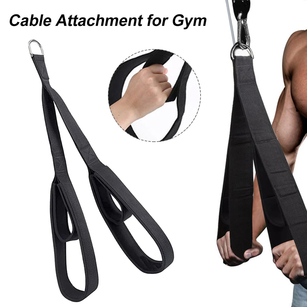 Fitness Arm Strength Tricep Rope Cable Attachment for Gym Training Rope Anti-Slip Muscle Training Triceps Strap Pulldown Rope